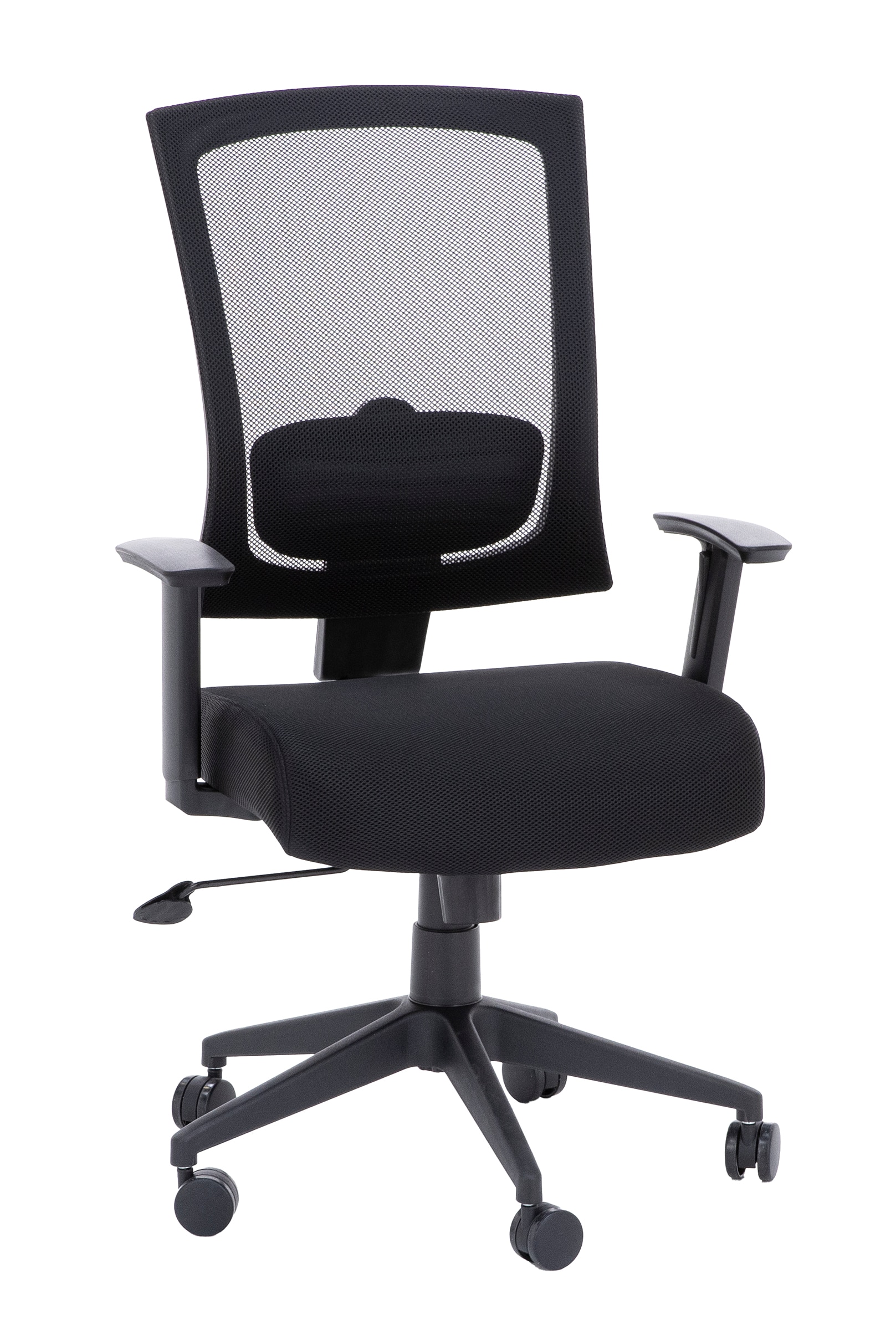 Black Lumbar Support Office Chair