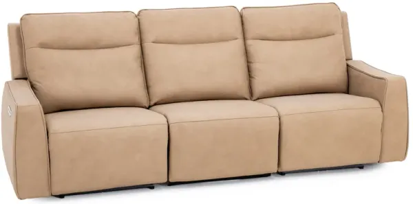Blake Leather 3-Pc Fully Loaded Reclining Sofa