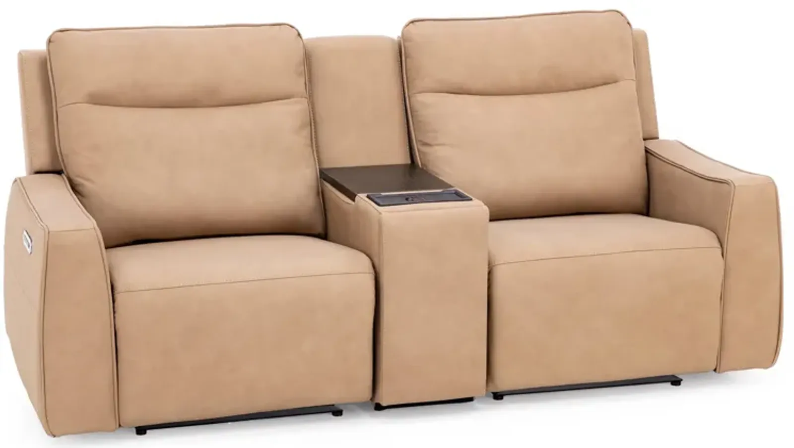 Blake Leather 3-Pc Fully Loaded Reclining Console Loveseat