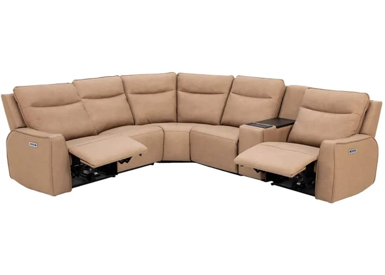 Blake Leather 6-Pc Fully Loaded Reclining Modular