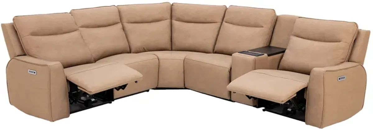 Blake Leather 6-Pc Fully Loaded Reclining Modular