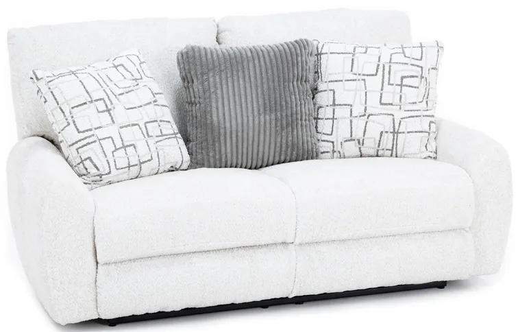 Nolan Power Lay-Flat Reclining Loveseat in Cream