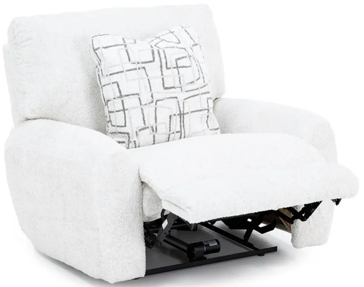 Nolan Lay-Flat Reclining Recliner in Cream