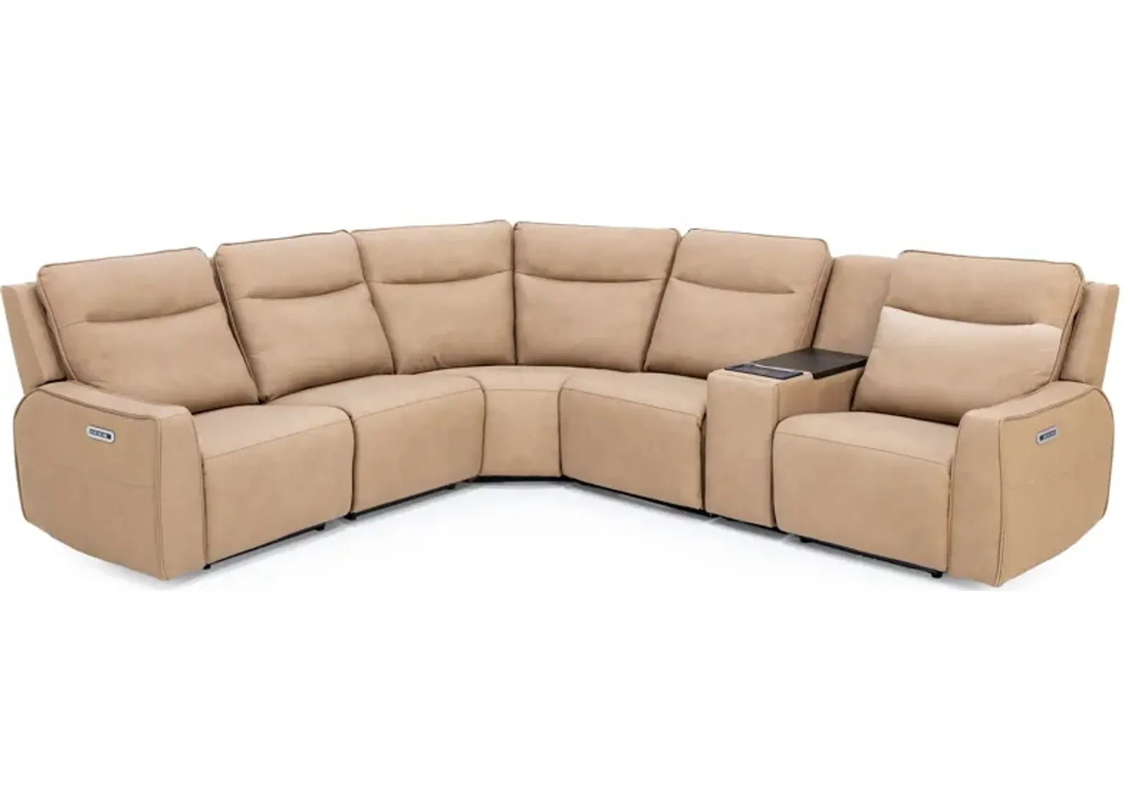 Blake Leather 6-Pc Fully Loaded Reclining Modular