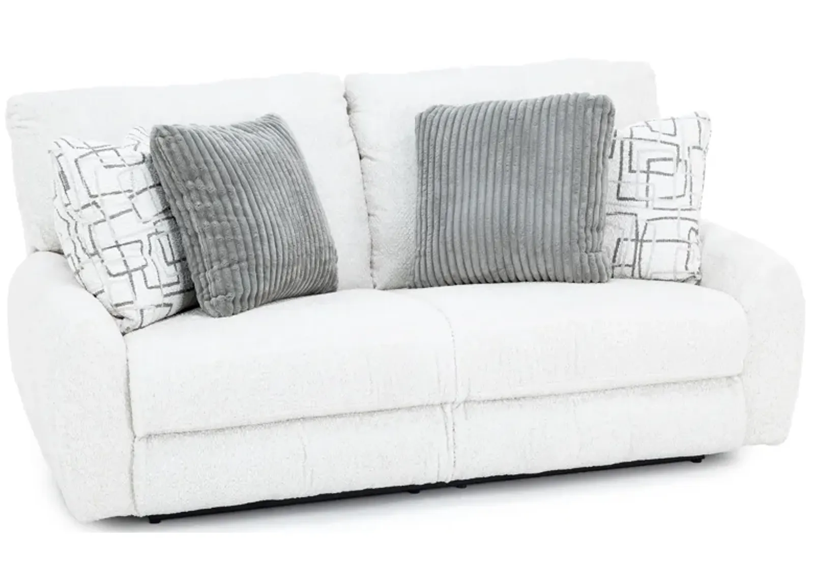 Nolan Power Lay-Flat Reclining Sofa in Cream