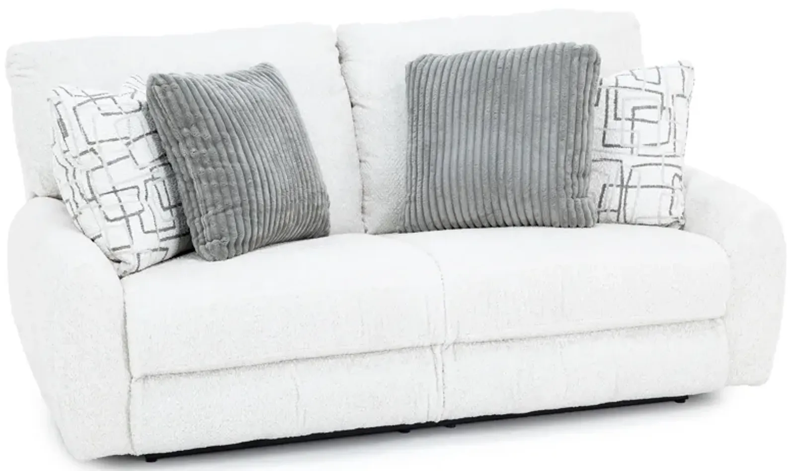 Nolan Power Lay-Flat Reclining Sofa in Cream