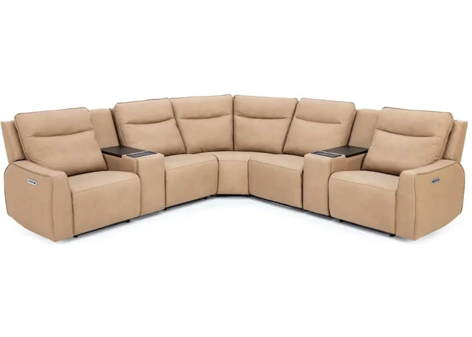 Blake Leather 7-Pc Fully Loaded Reclining Modular