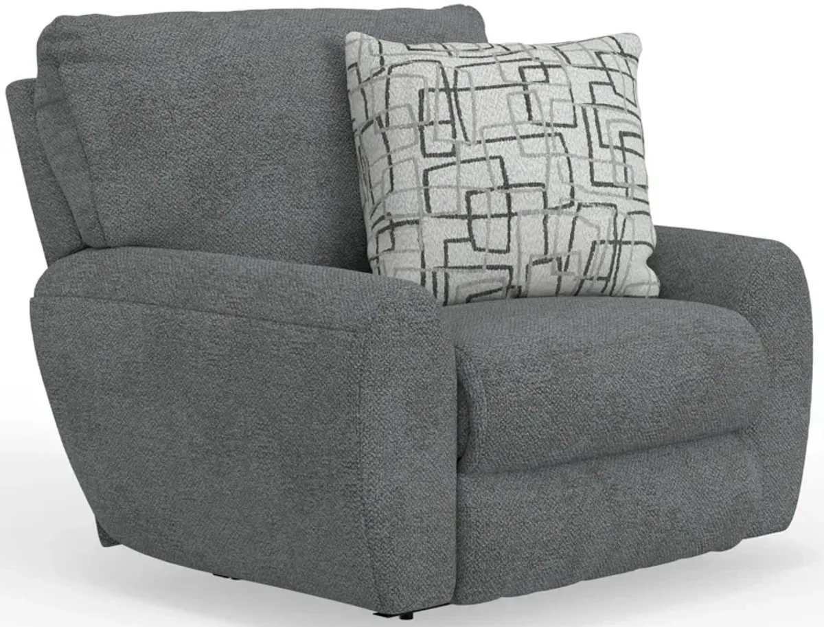 Nolan Power Lay-Flat Recliner in Dolphin