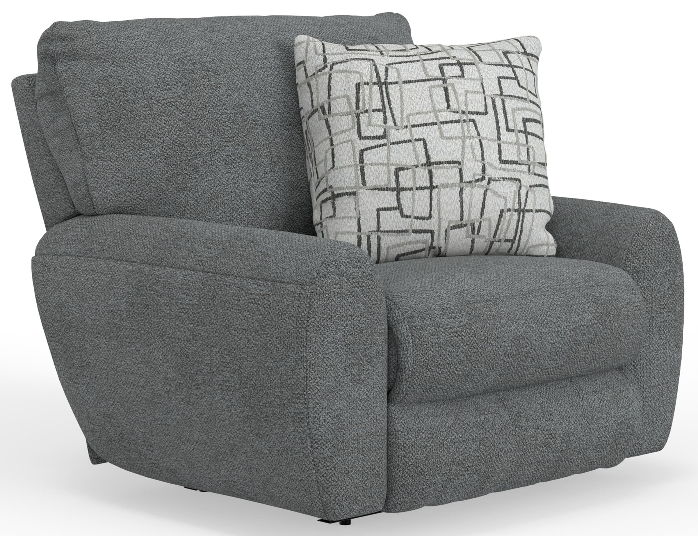 Nolan Power Lay-Flat Recliner in Dolphin