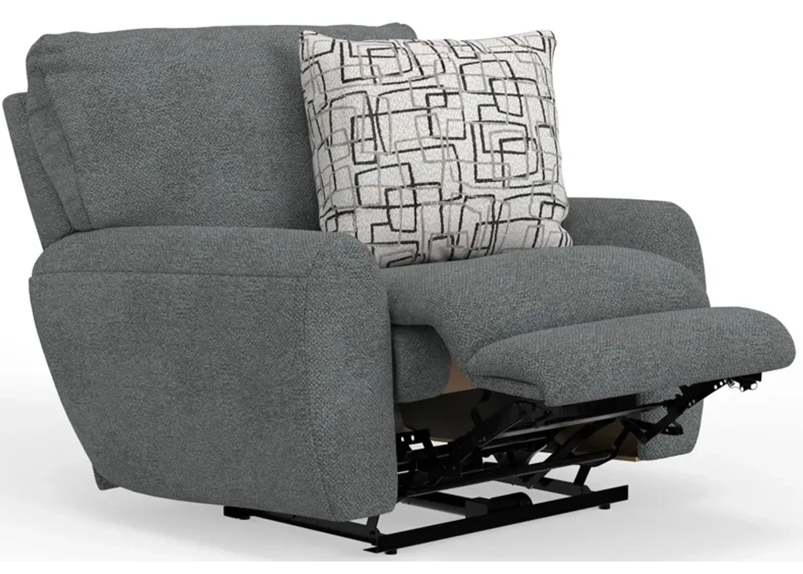 Nolan Power Lay-Flat Recliner in Dolphin