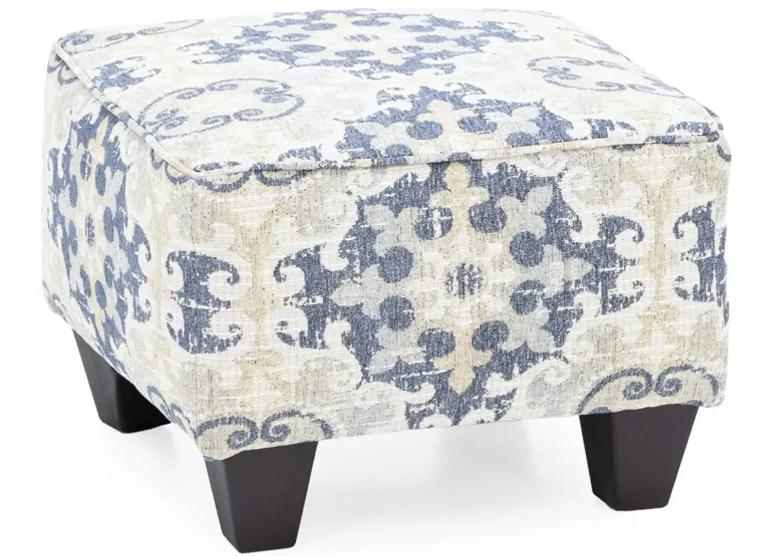 Cynthia Accent Ottoman in Storm