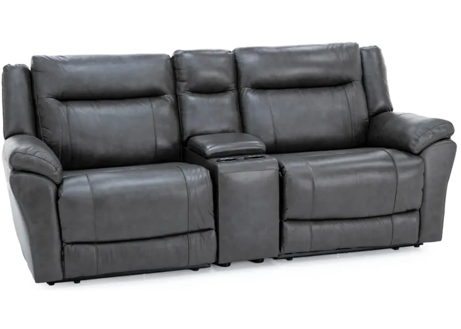 Madrid 3-Pc. Leather Power Reclining Wall Saver Console Loveseat