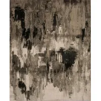 Elements Taupe/Black Abstract Area 8'W x 11'L