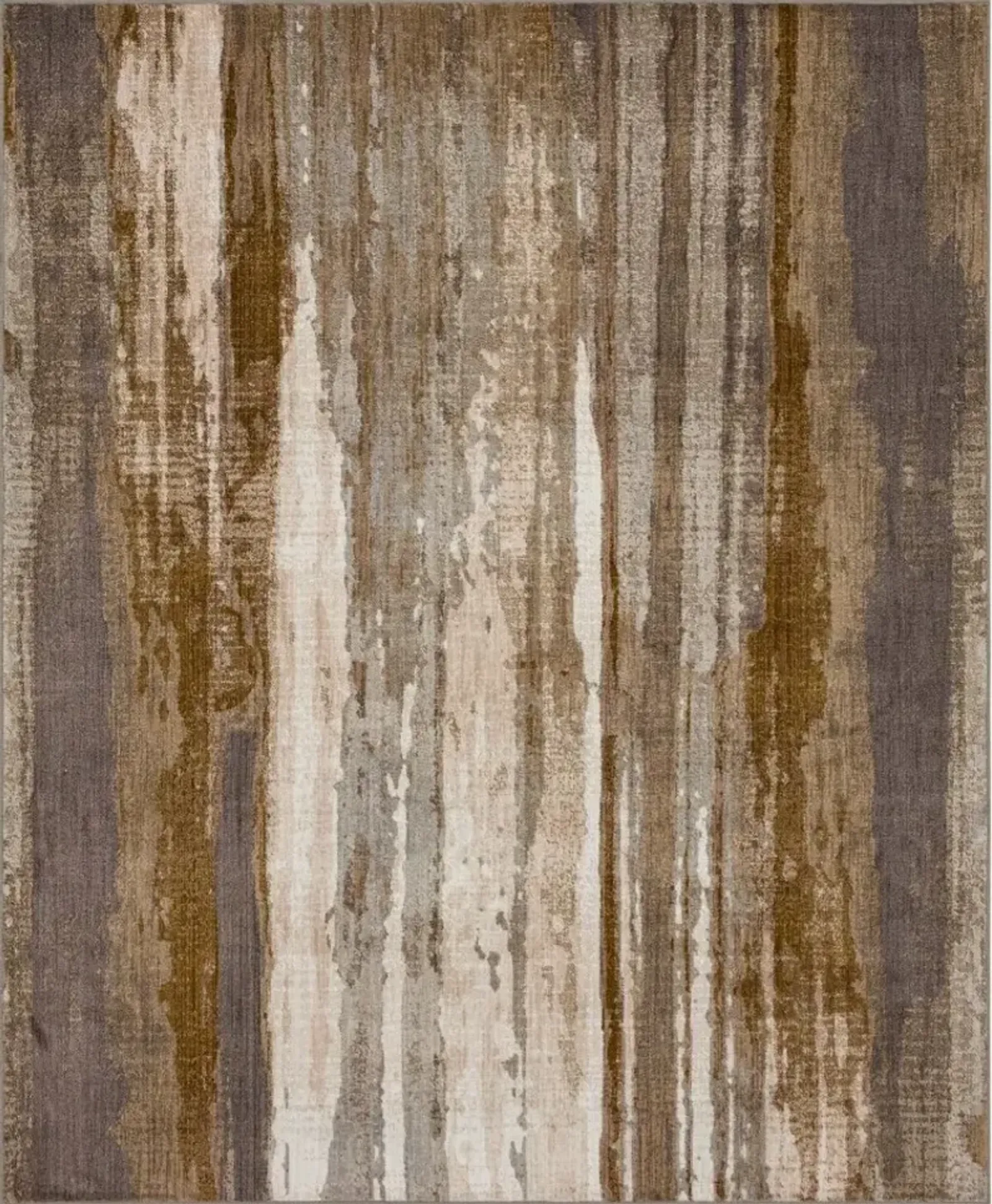 Milestones Grey/Gold/Taupe Area Rug 5'3"W x 7'10"L