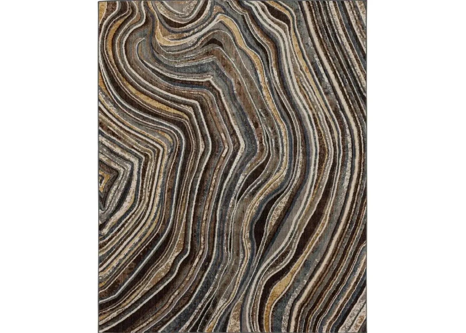 Milestones Taupe Swirl Area Rug 8'W x 10'L