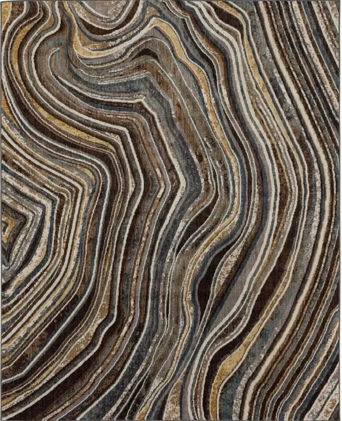 Milestones Taupe Swirl Area Rug 8'W x 10'L