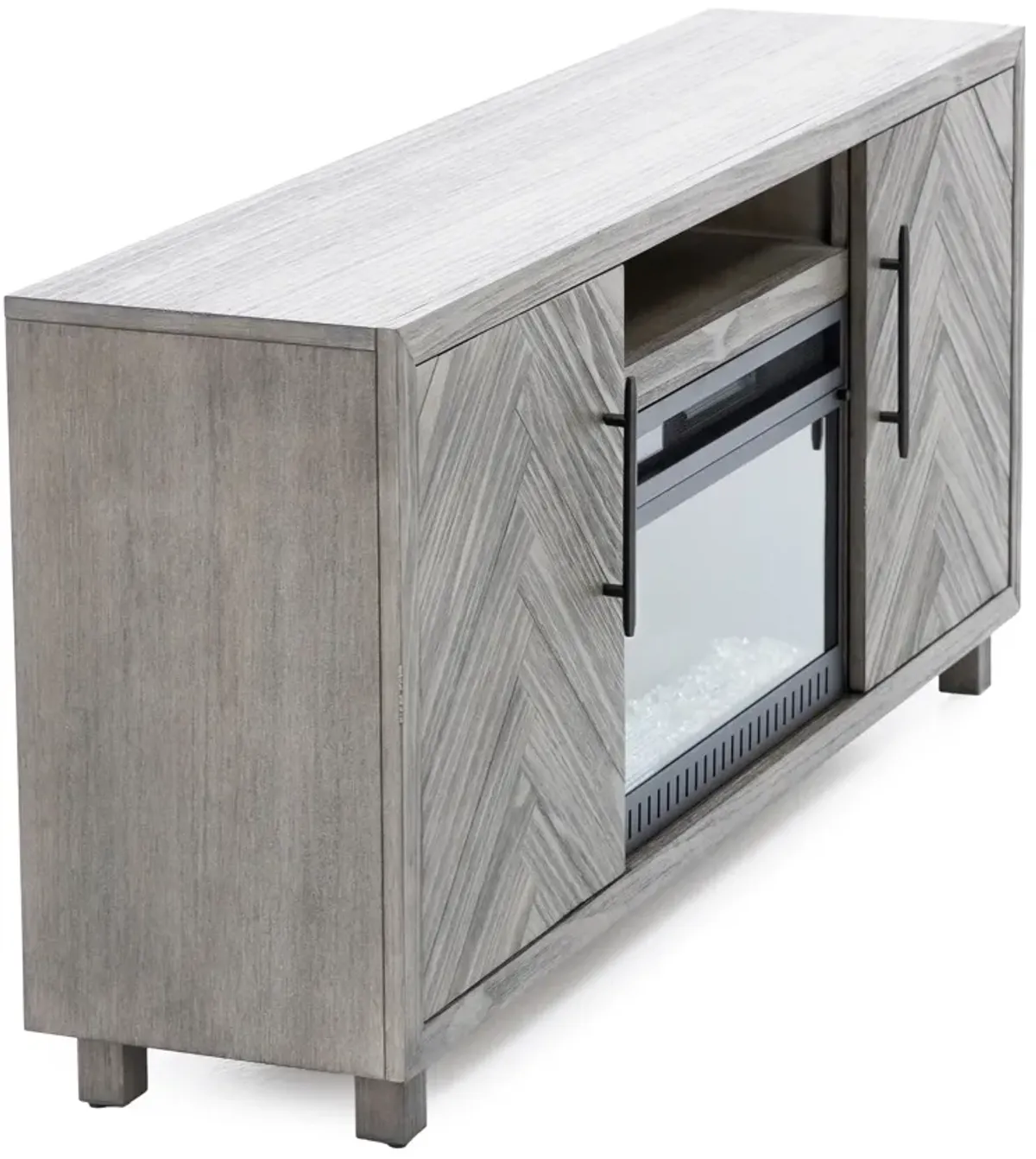 Chevron 67" Fireplace