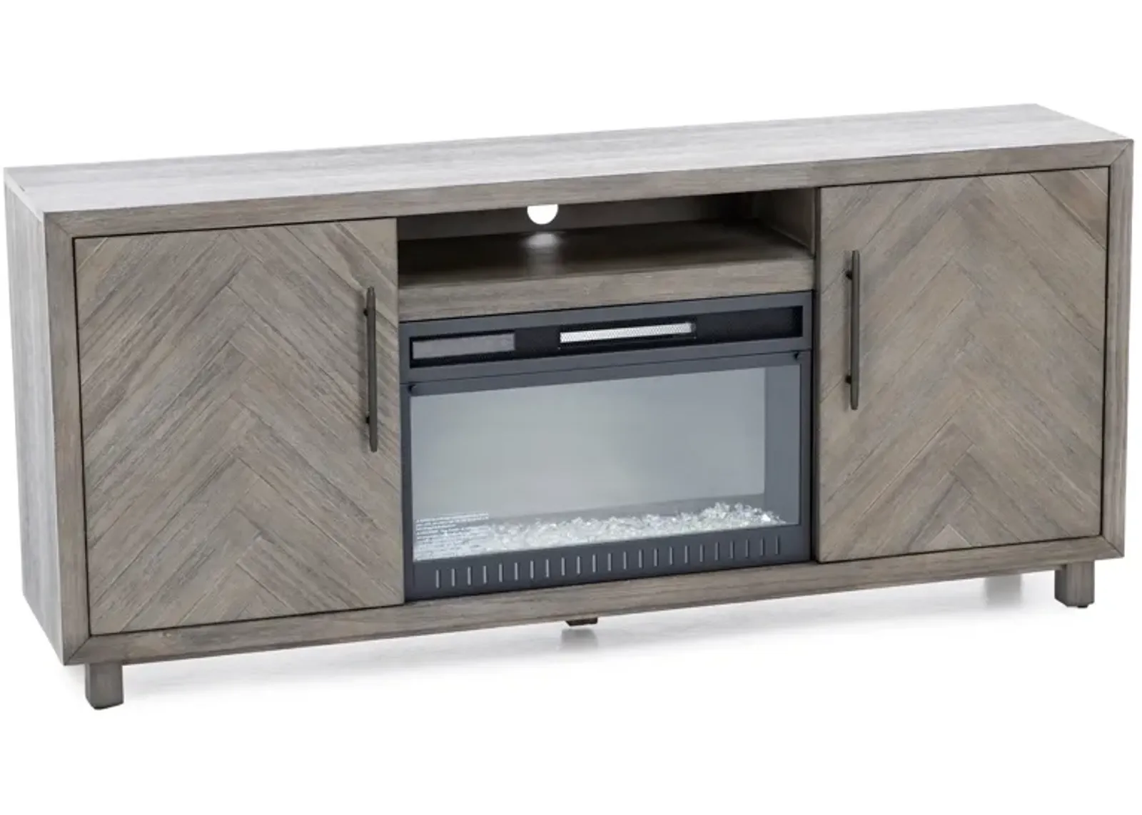 Chevron 67" Fireplace