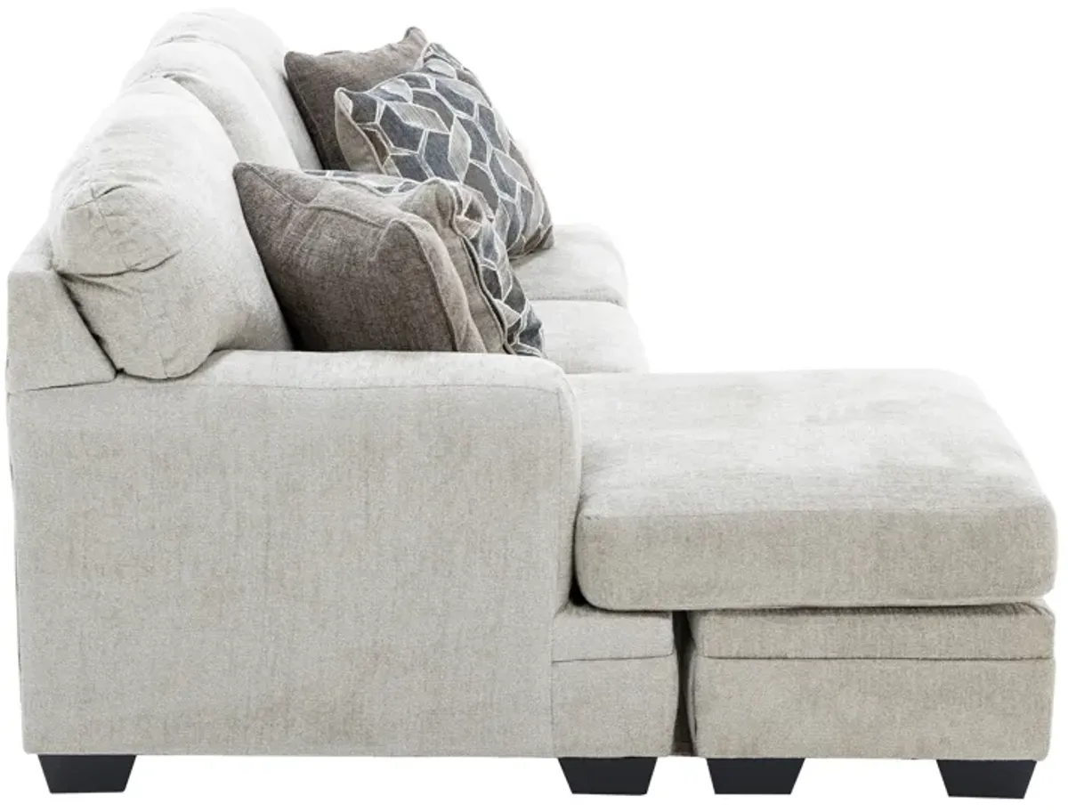 Harvey Reversible Chaise Sofa in Taupe