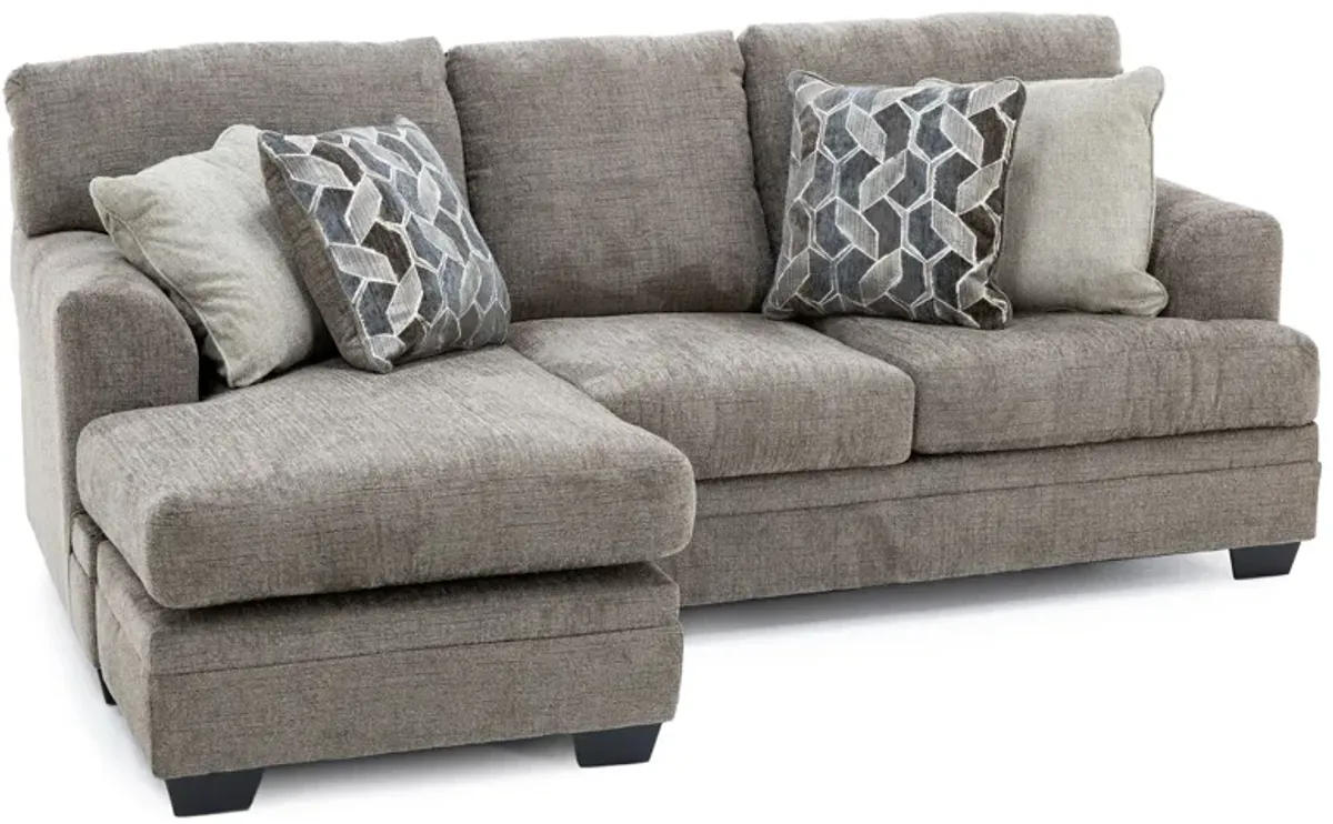 Harvey Reversible Chaise Sofa in Nutmeg