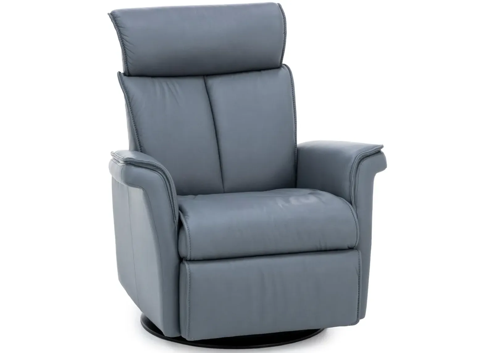 Modern Comfort by Direct Design Luke Large Leather Swivel Glider Rocker Recliner