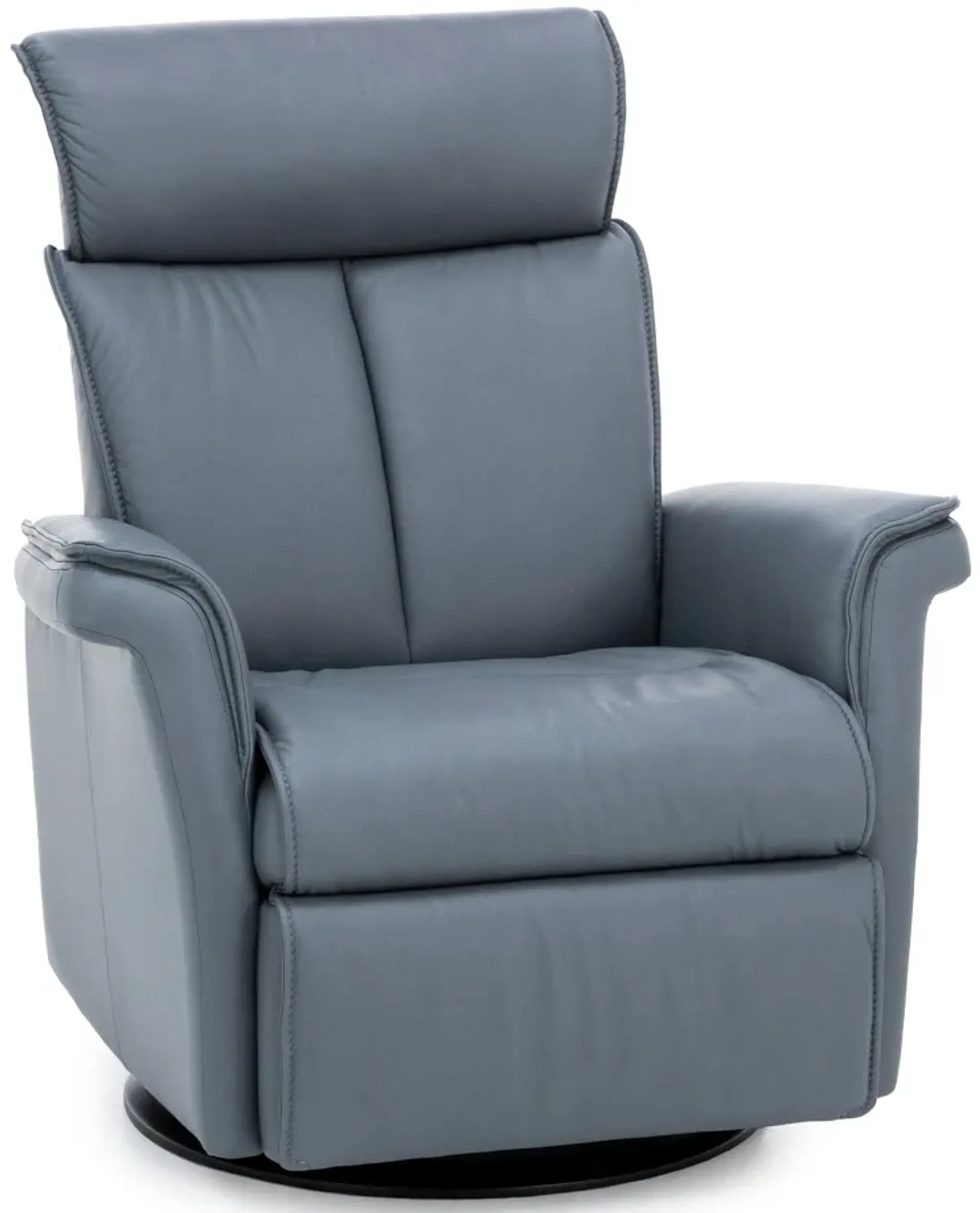 Modern Comfort By Direct Design Luke Large Leather Swivel Glider Rocker ...