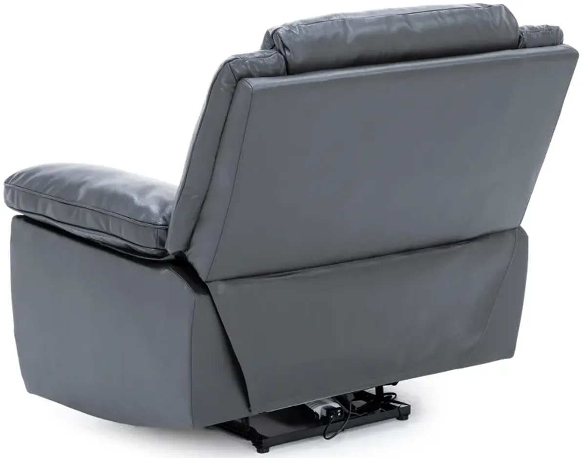 Castle Leather Power Headrest Recliner