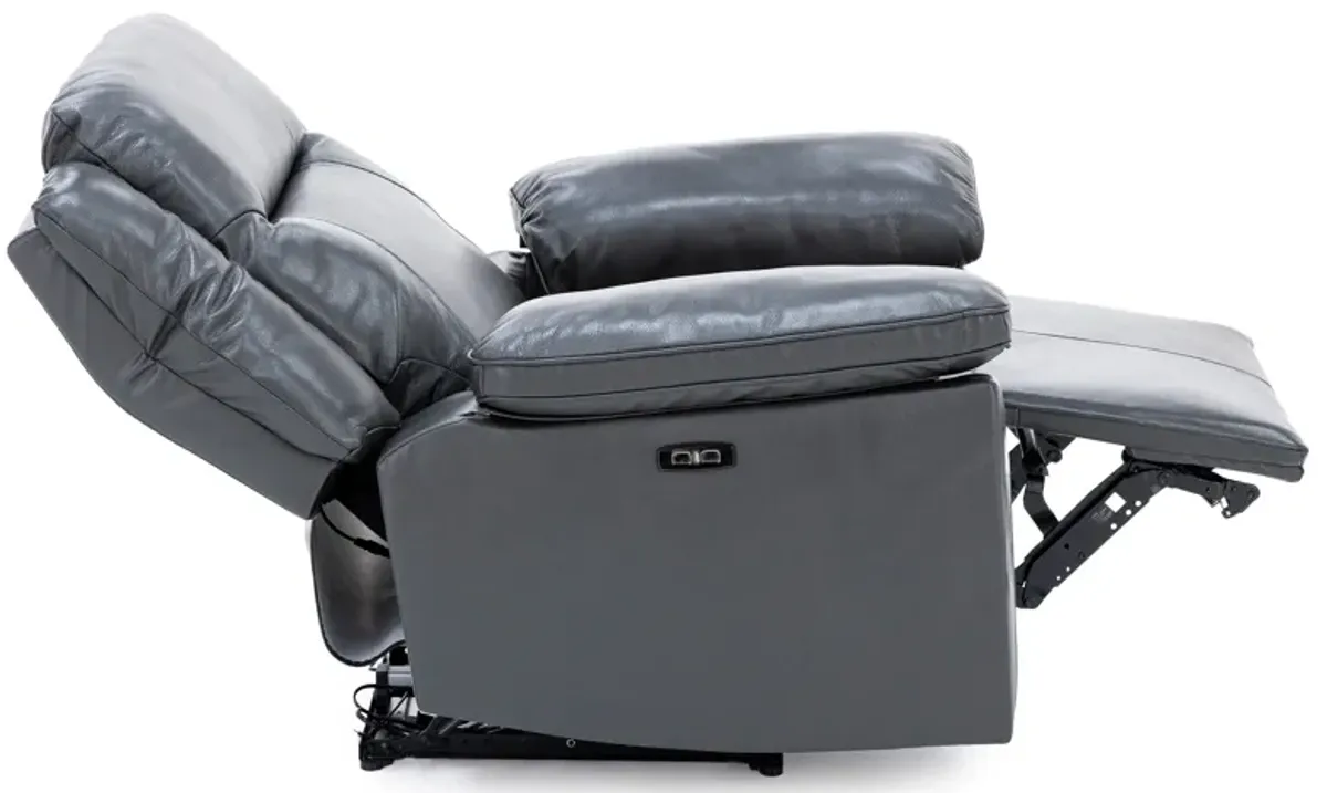 Castle Leather Power Headrest Recliner