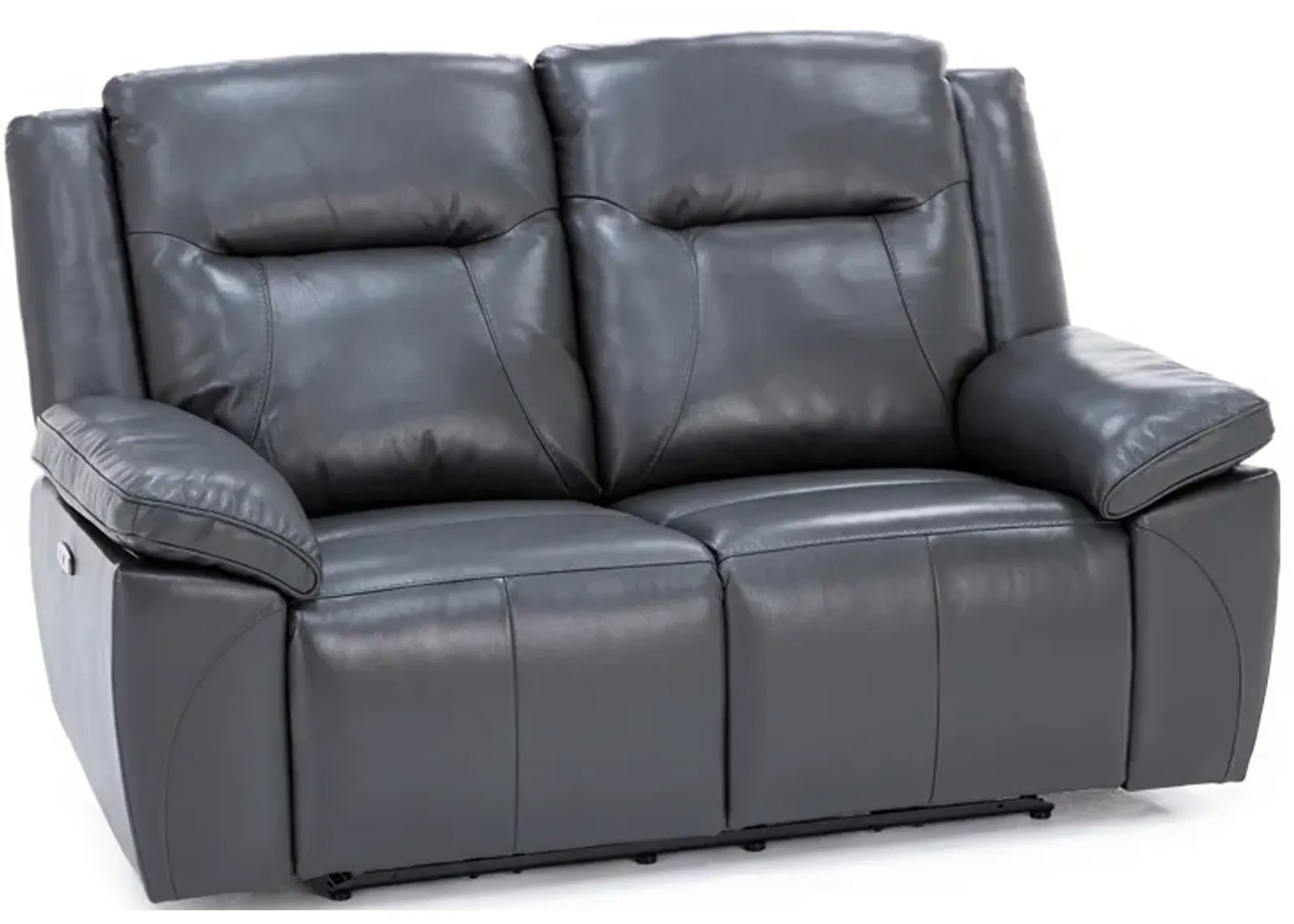 Castle Leather Power Headrest Reclining Loveseat