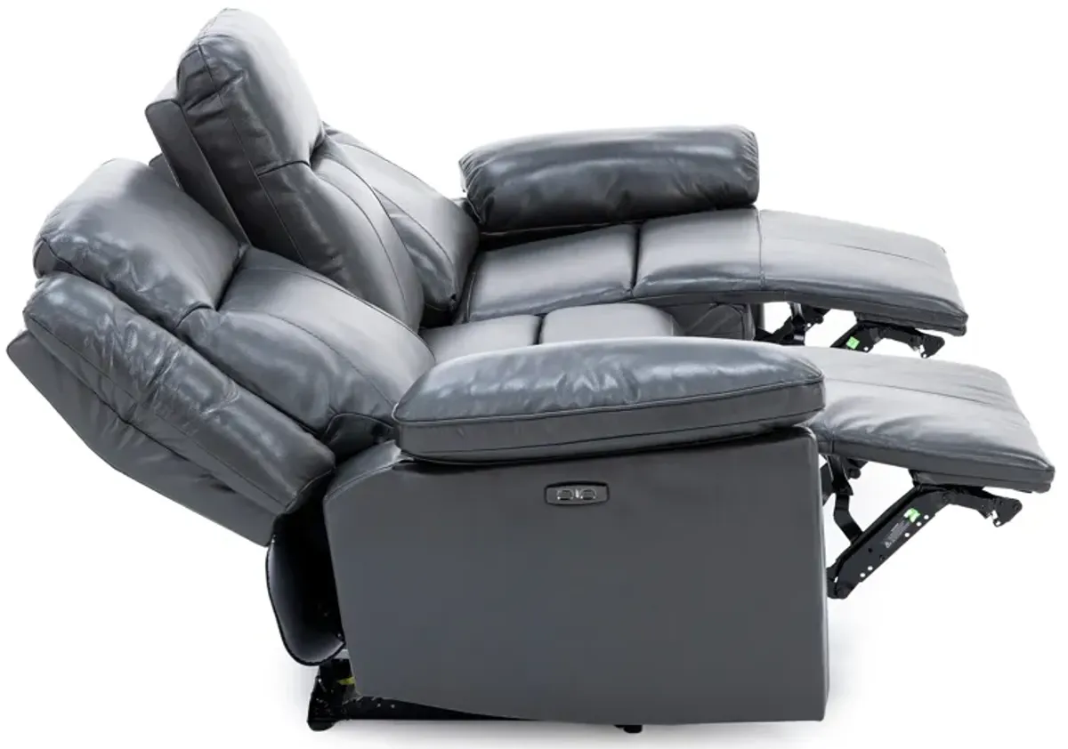 Castle Leather Power Headrest Reclining Sofa