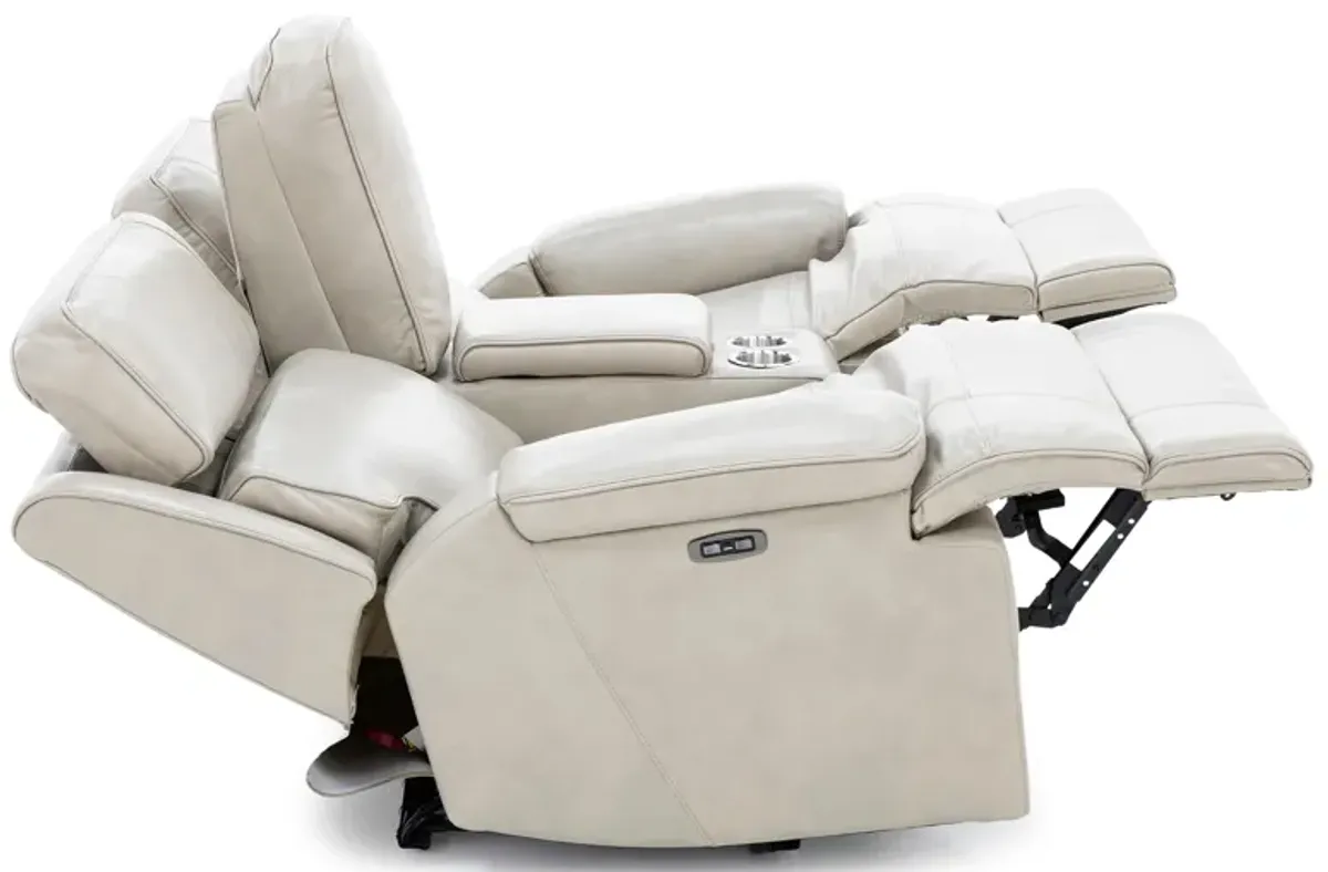 Direct Design Ace Leather Power Headrest Zero Gravity Reclining Console Wall Saver Loveseat