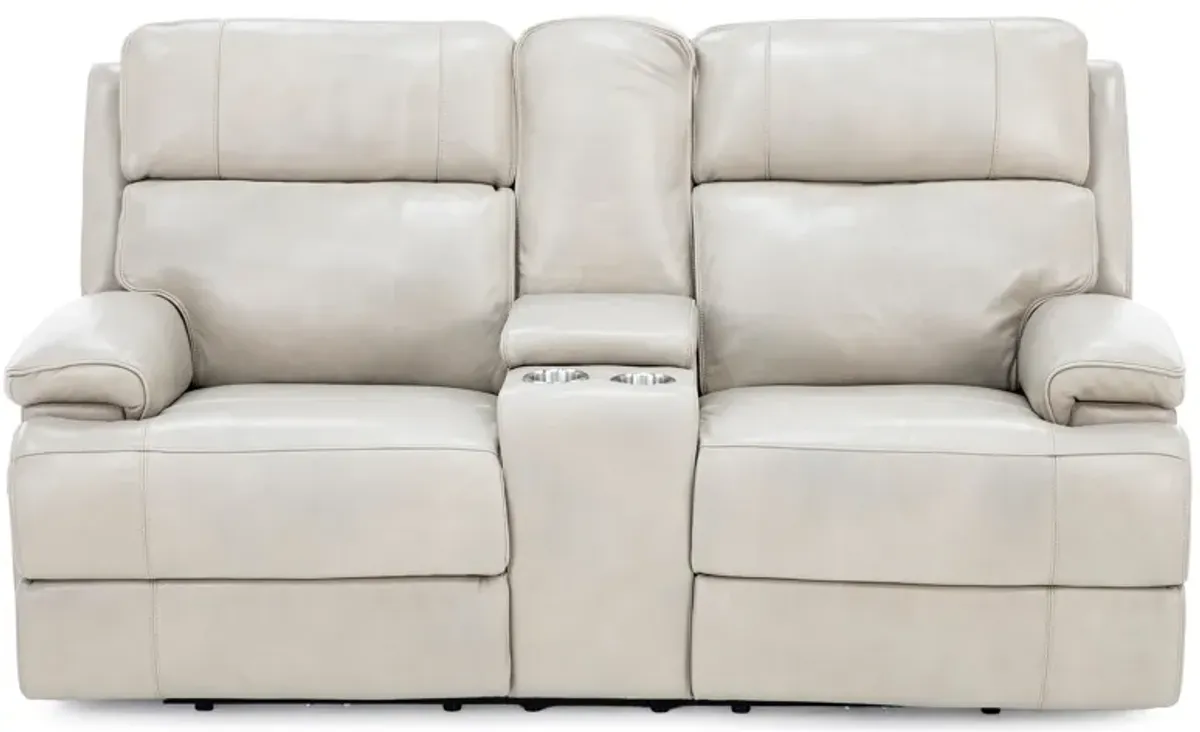 Direct Design Ace Leather Power Headrest Zero Gravity Reclining Console Wall Saver Loveseat