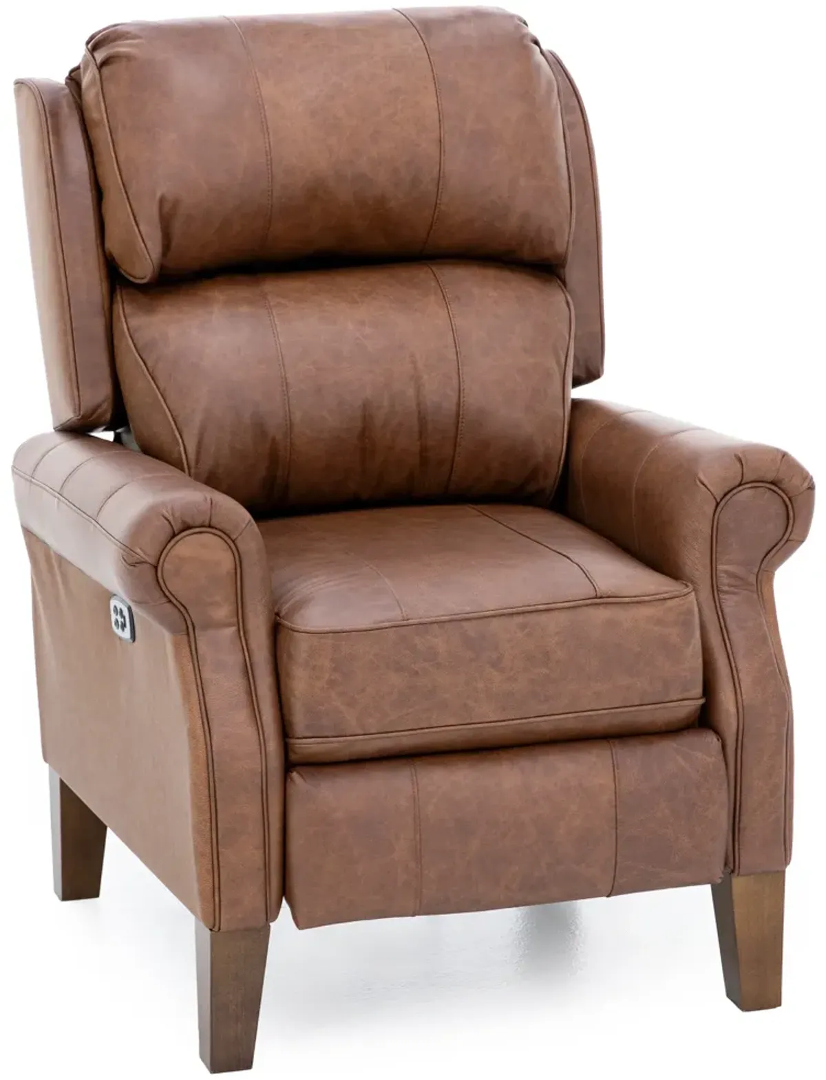 Earl Leather Power Headrest High Leg Recliner