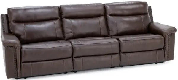 Sadie 3-Pc. Leather Wall Saver Power Headrest Reclining Sofa