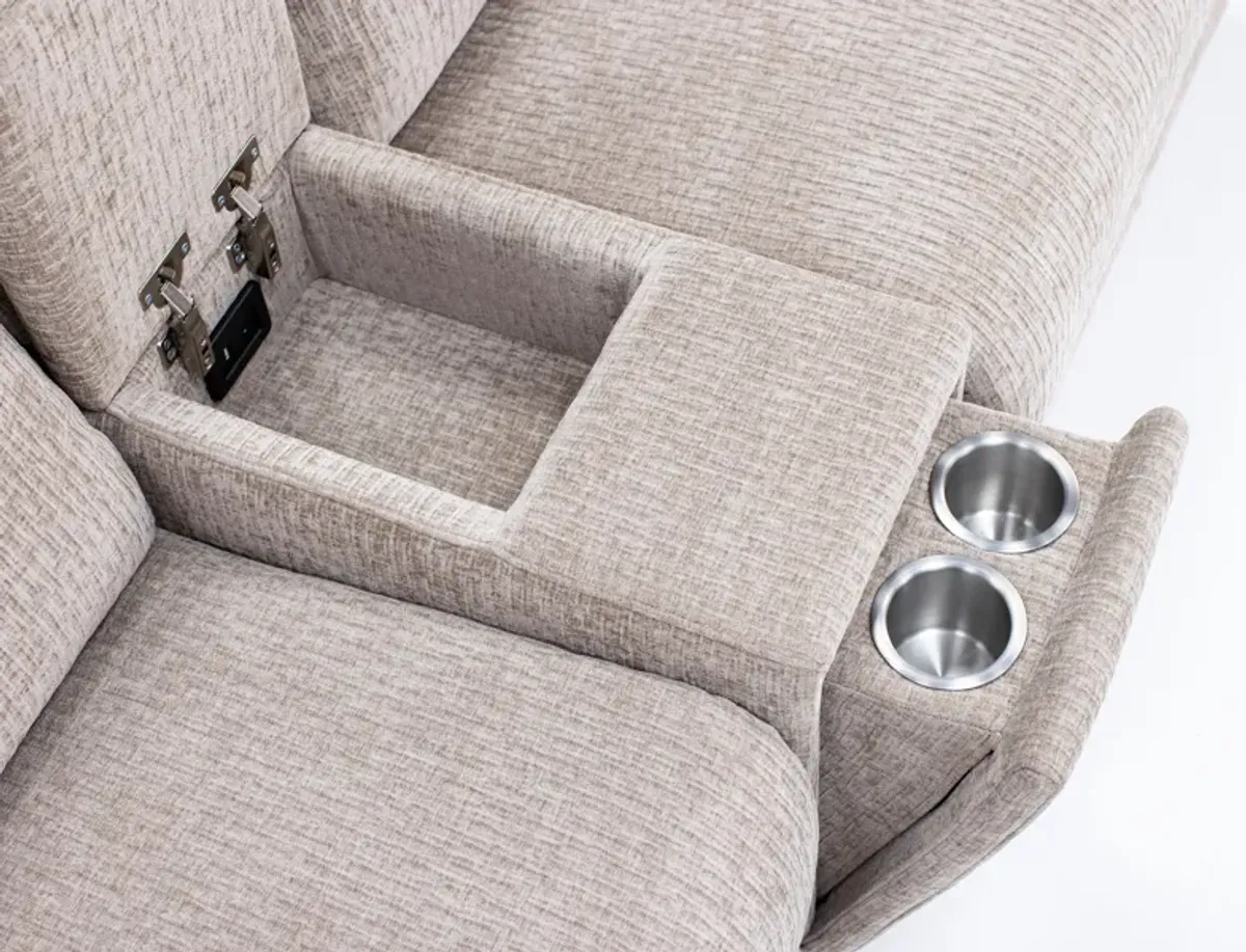 Genesis 3-Pc. Fully Loaded Reclining Console Loveseat