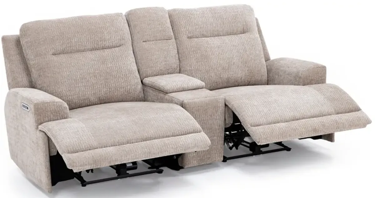 Genesis 3-Pc. Fully Loaded Reclining Console Loveseat