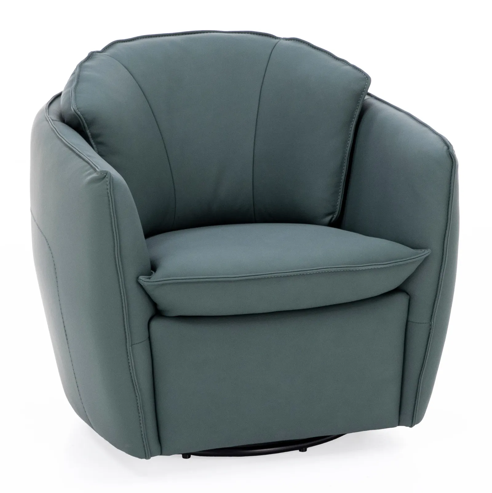 Emerald Leather Swivel Chair