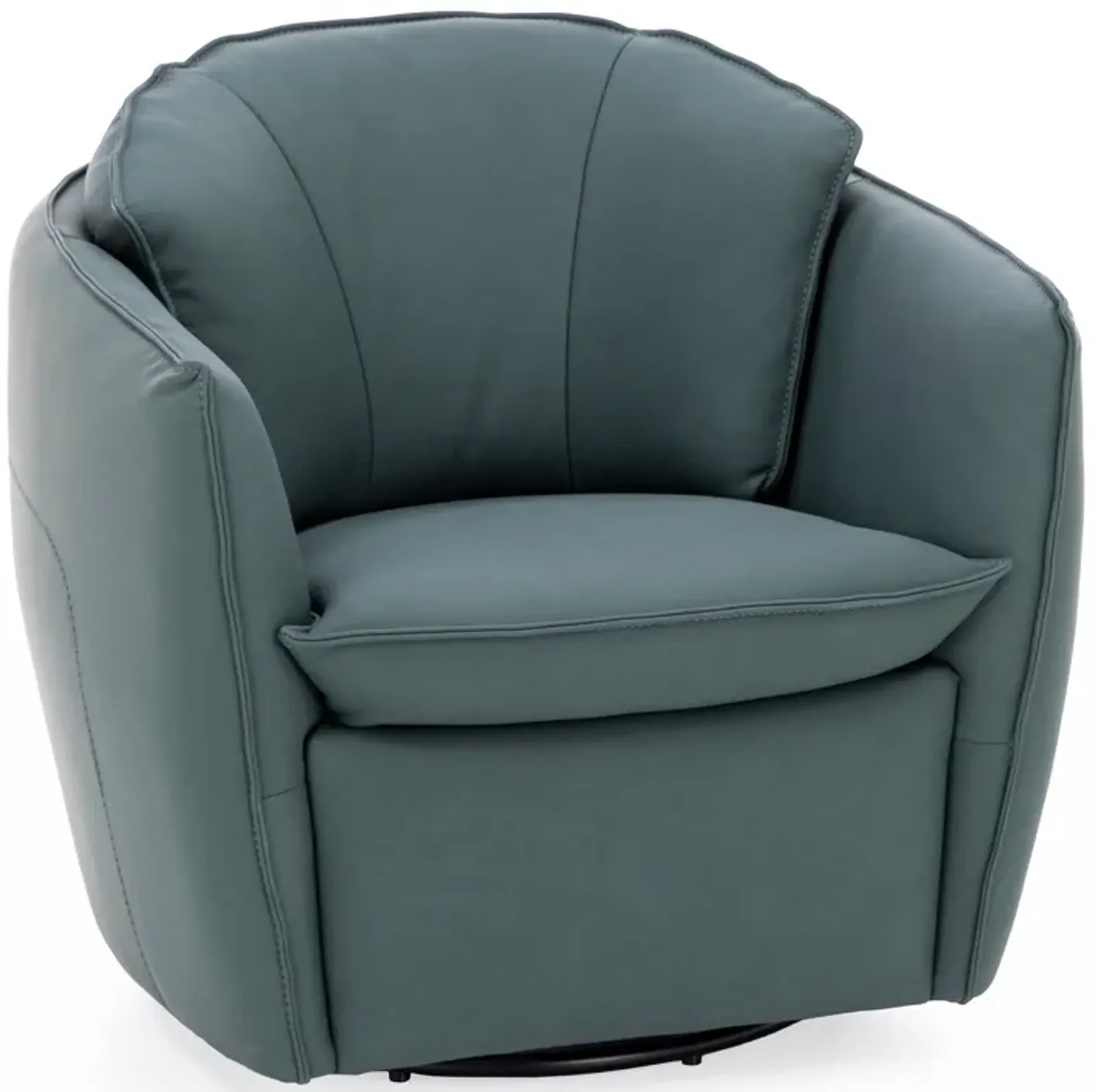 Emerald Leather Swivel Chair