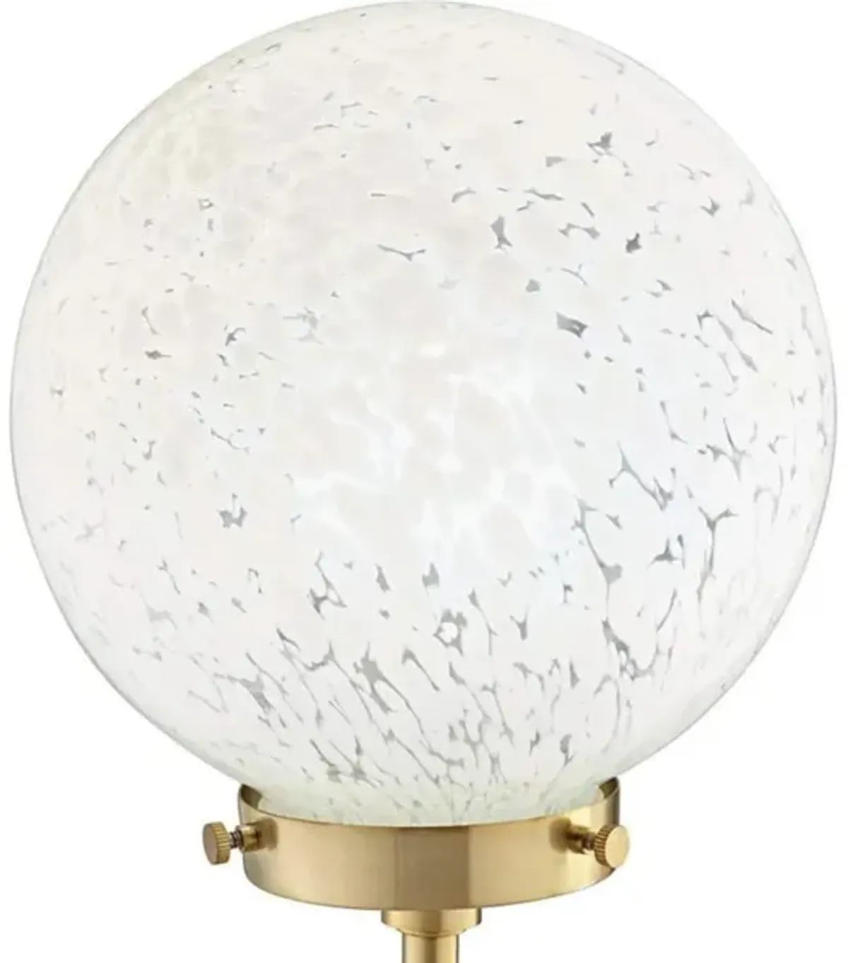 Gold 2-Lite Globe Table Lamp With LED Bulbs 30"H