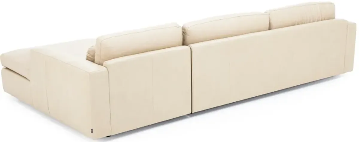 Custom Style Solutions 2-Pc. Leather Max Track Arm Chaise Sofa