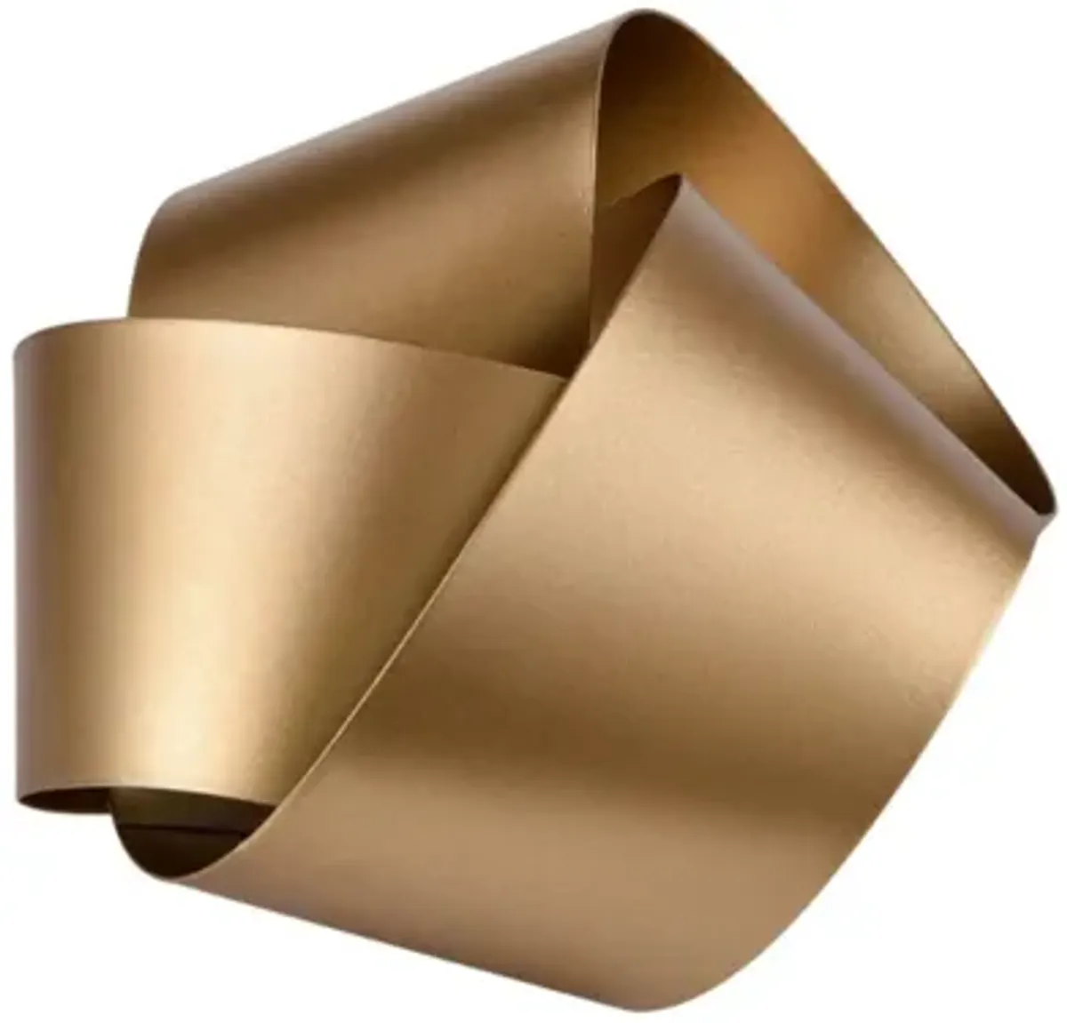 Small Gold Metal Knot Decor 7"W x 4.75"H