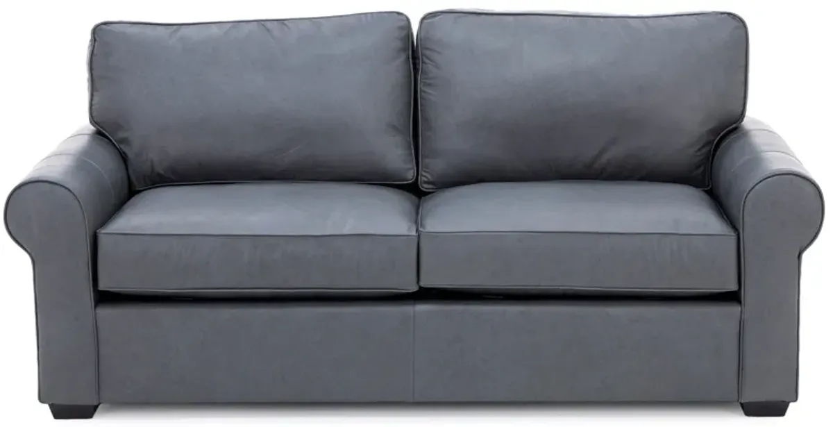 Custom Choices Kate Leather Roll Arm Sofa