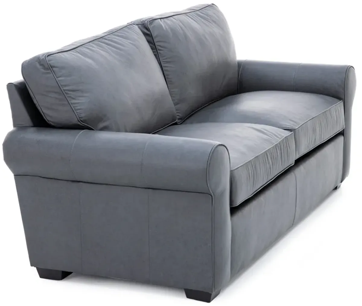 Custom Choices Kate Leather Roll Arm Sofa