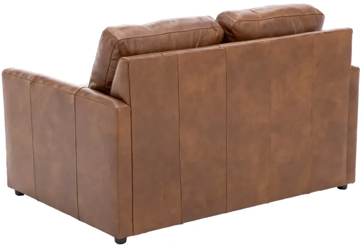 Savannah Leather Loveseat