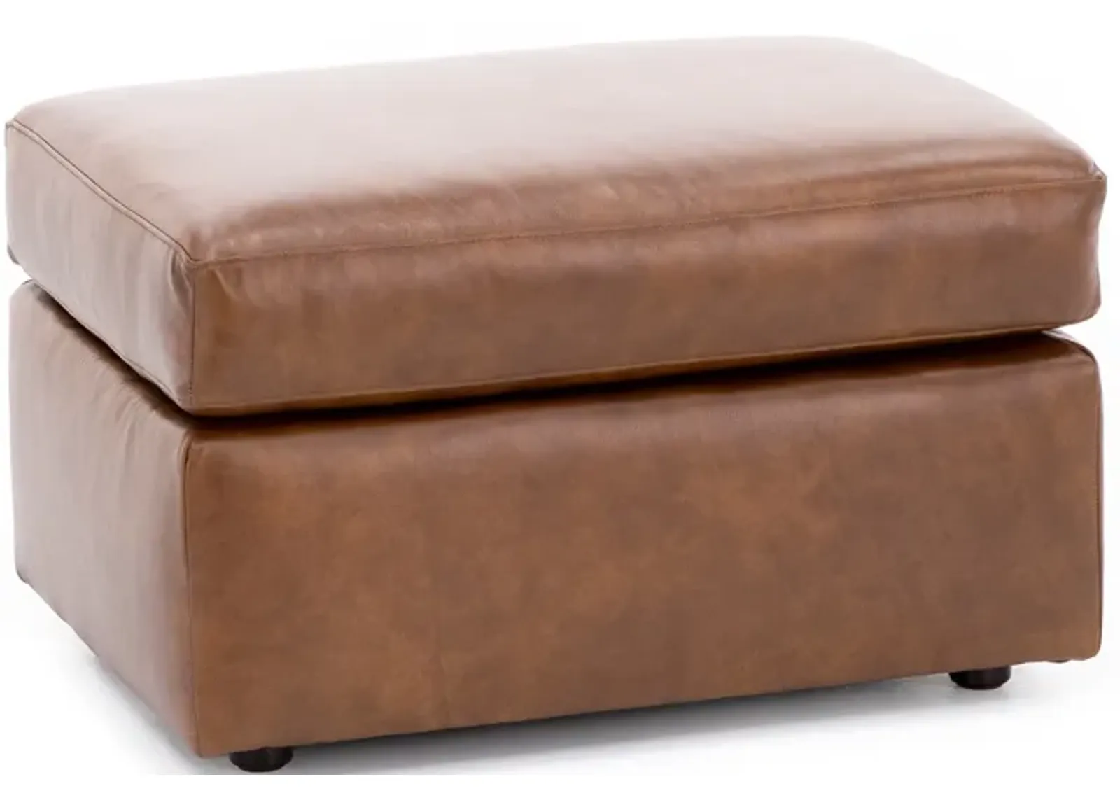 Savannah Leather Ottoman