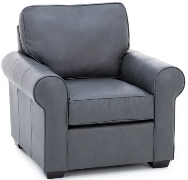 Custom Choices Kate Leather Roll Arm Chair