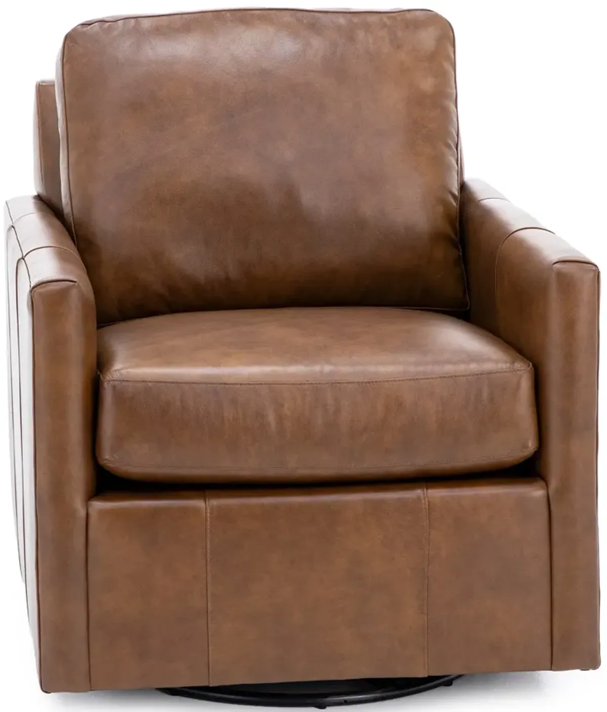 Savannah Leather Swivel Glider Chair