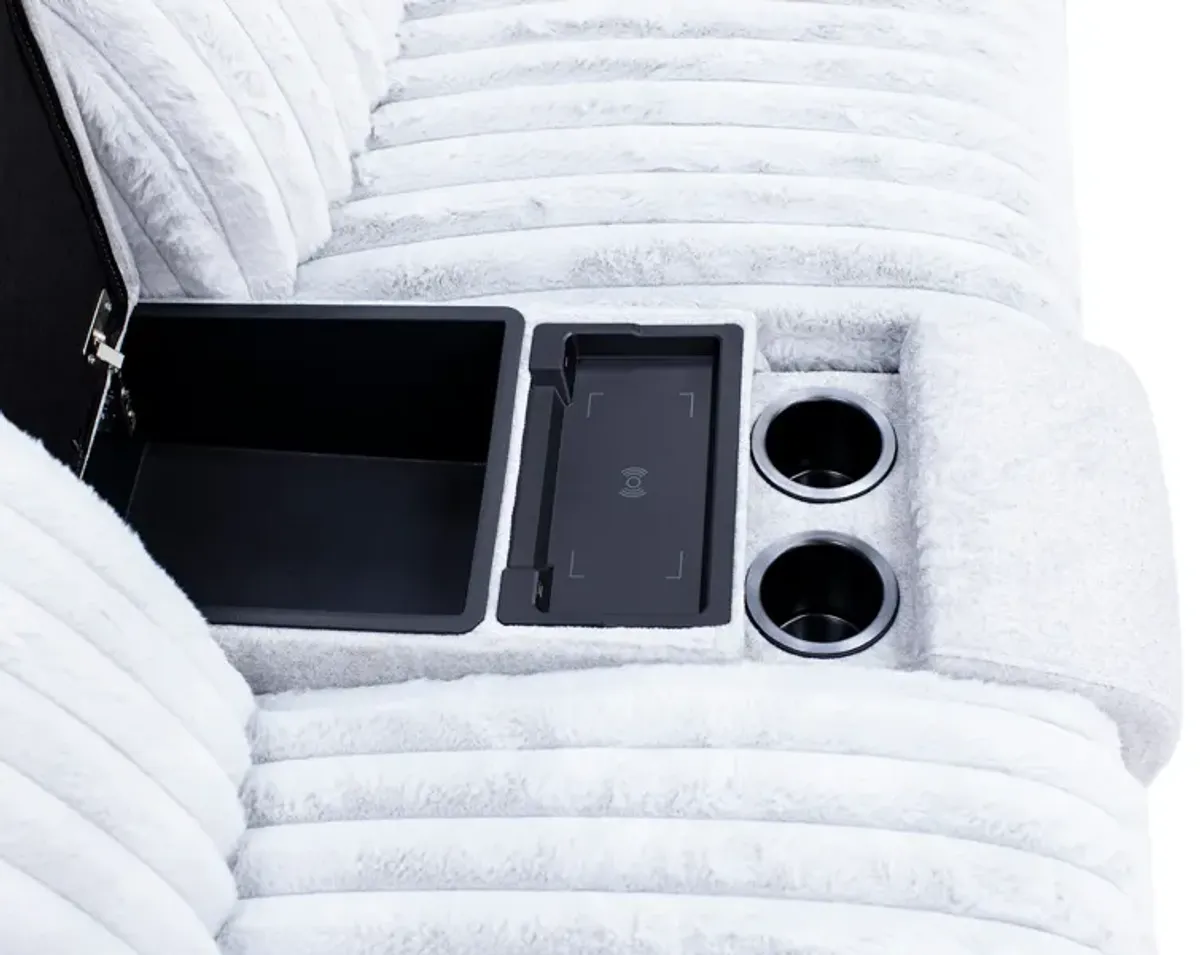 Bliss 6-Pc. Power Headrest Zero Gravity Reclining Modular In Presley Fog With 2 Reclining Seats