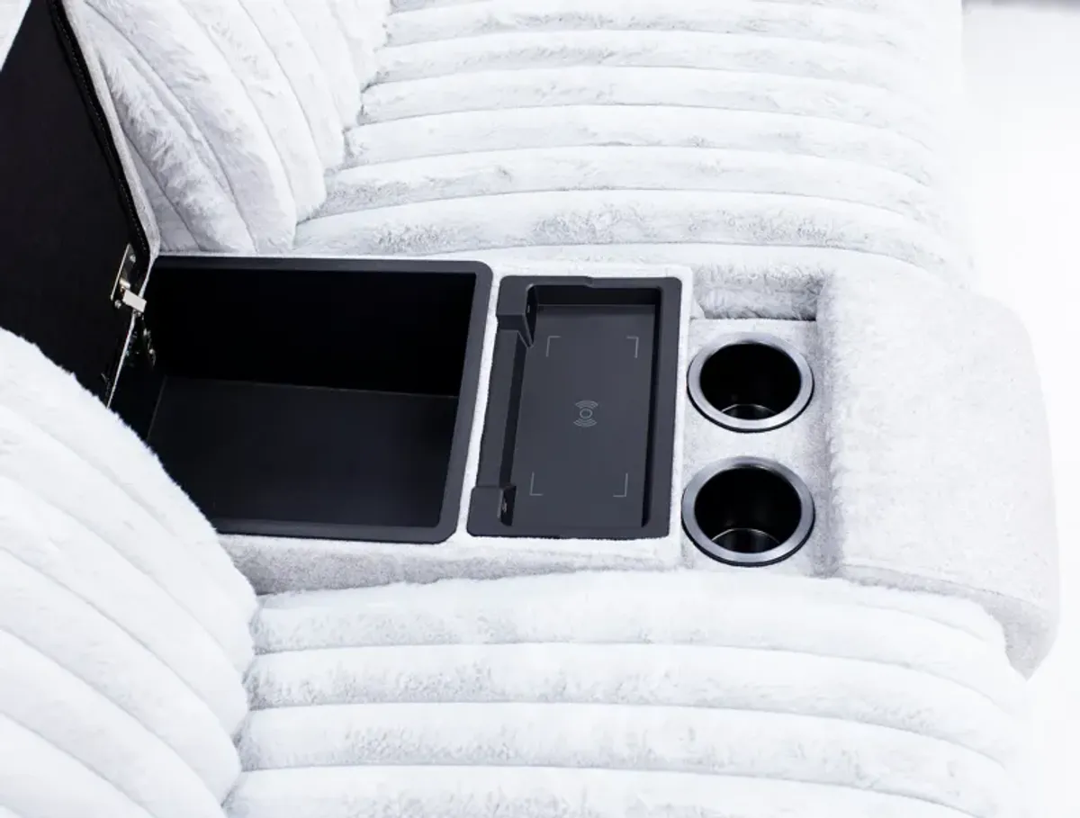 Bliss 3-Pc. Power Headrest Zero Gravity Reclining Console Loveseat