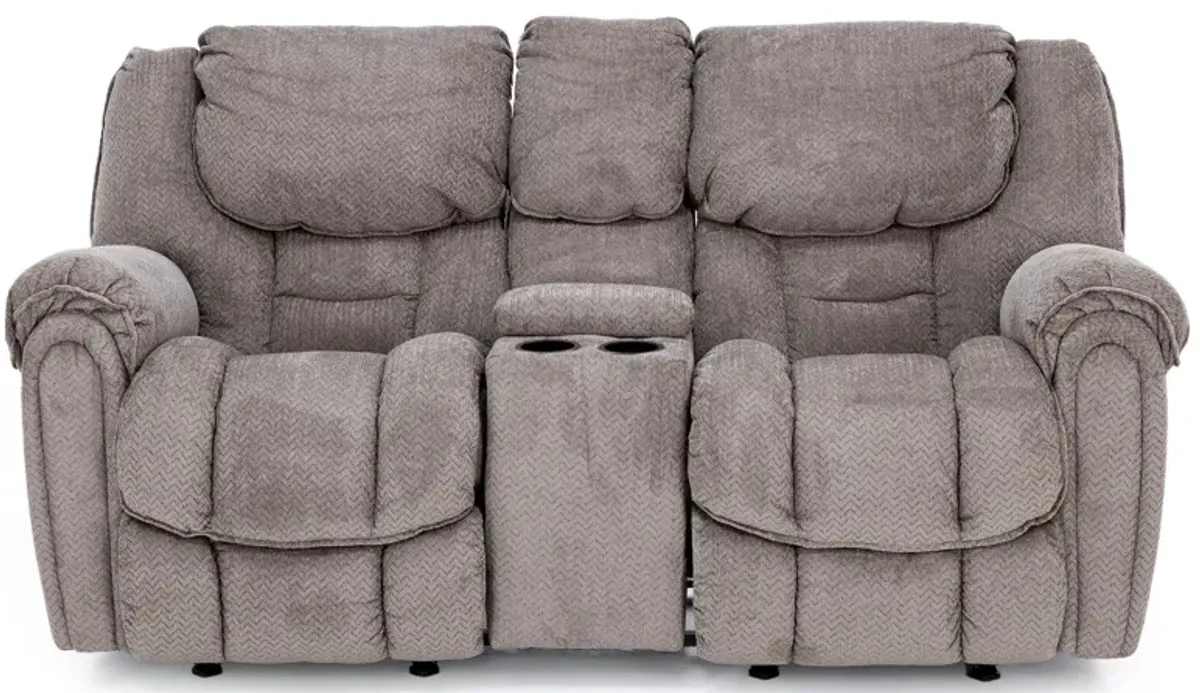 Harlow Rocker Reclining Console Loveseat